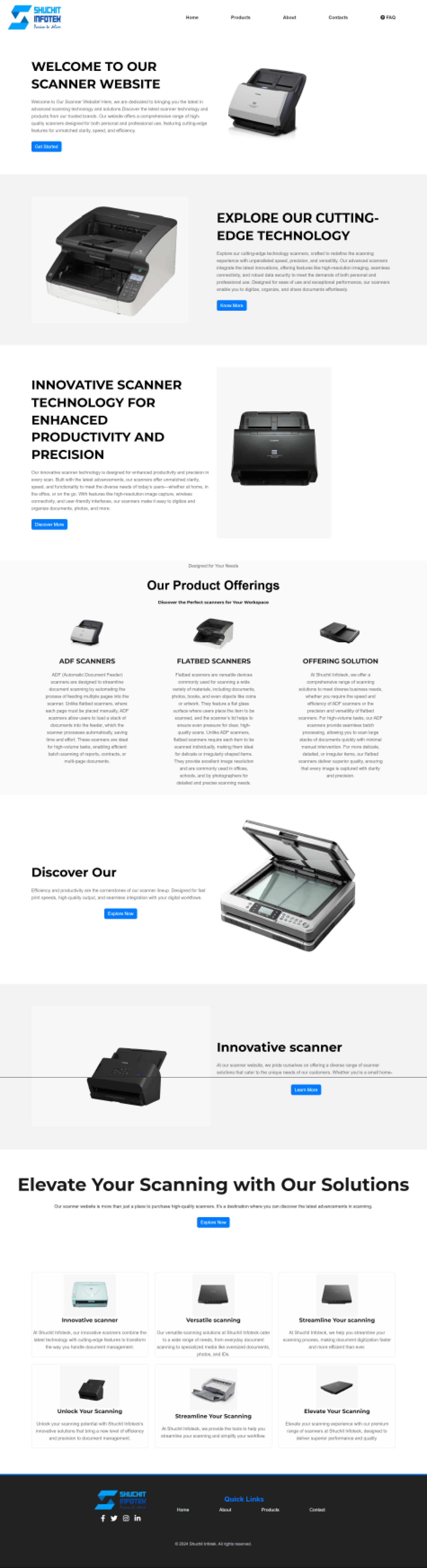 Corporate tech IT solutions company past projects